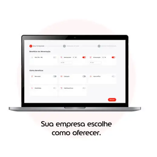 Sua empresa escolhe como oferecer.