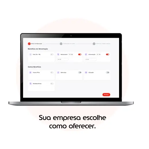 Sua empresa escolhe como oferecer.